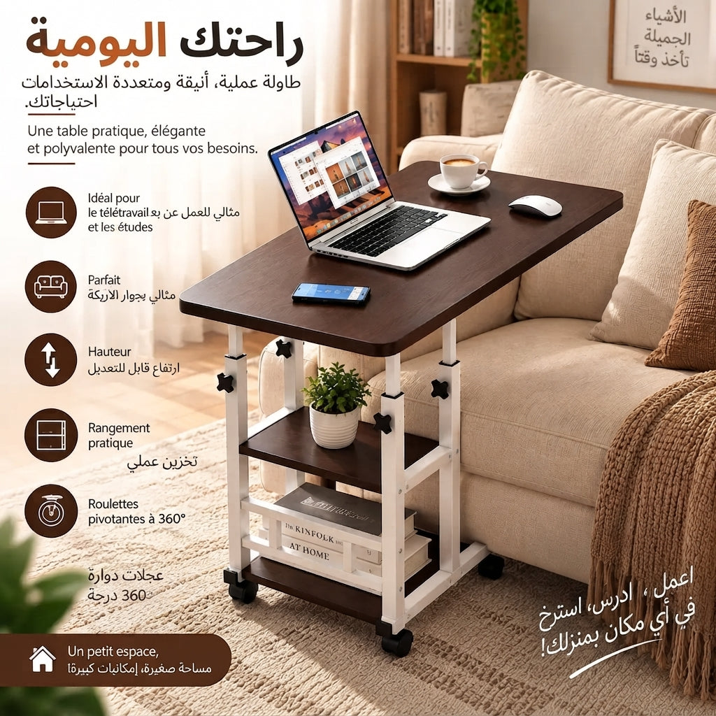 طاولة الذكاء والراحة رفيقك المثالي لكل زاوية