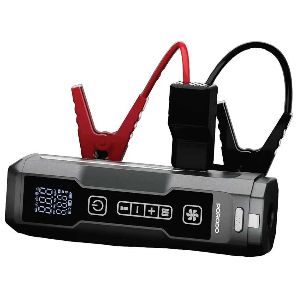 PowerBox 5X™ – جهاز طوارئ السيارة 5 في 1 لتشغيل البطارية ونفخ الإطارات والتنظيف.
