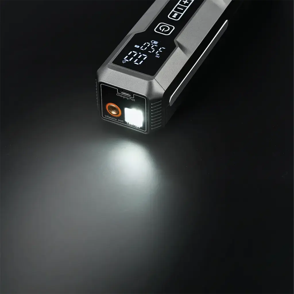 PowerBox 5X™ – جهاز طوارئ السيارة 5 في 1 لتشغيل البطارية ونفخ الإطارات والتنظيف.